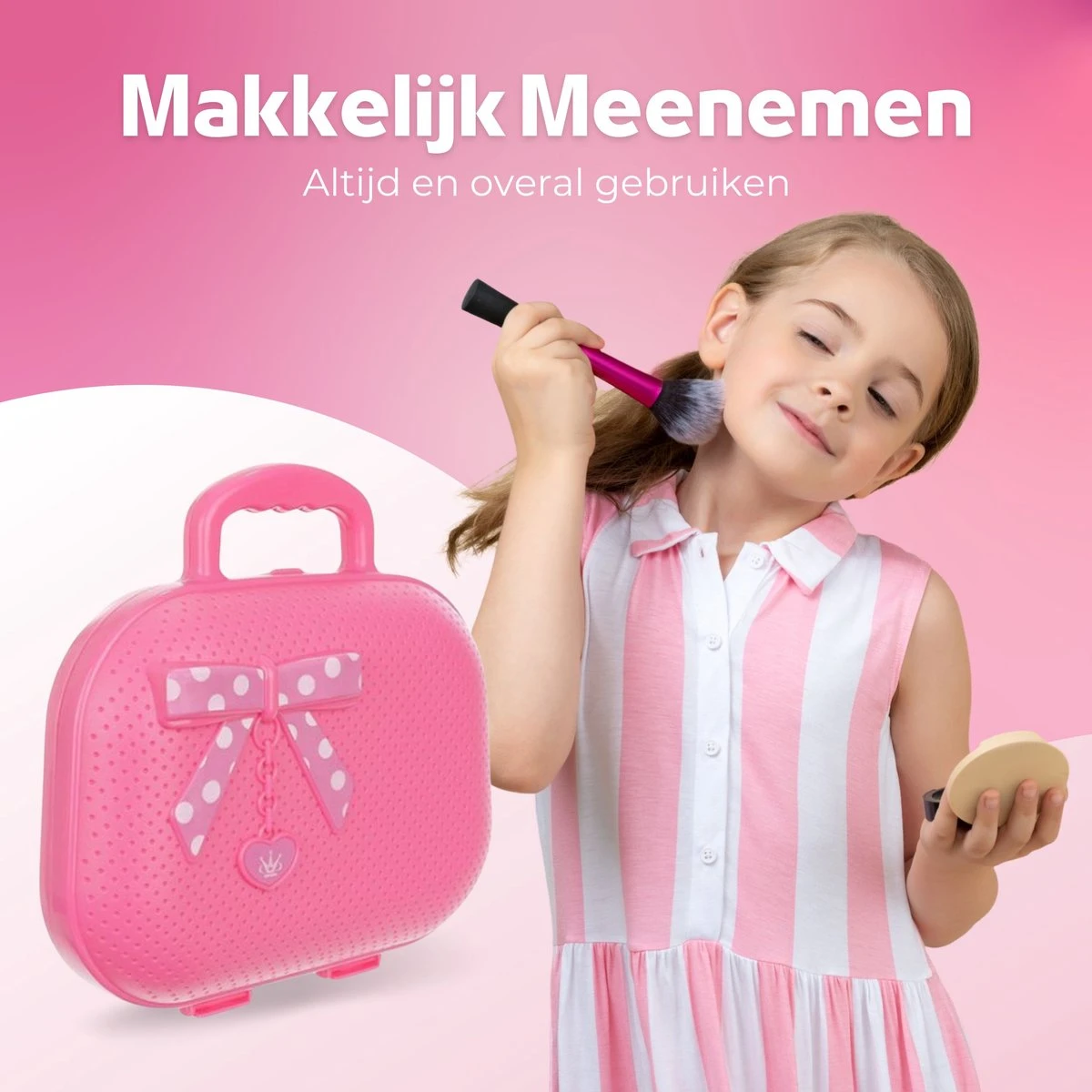 Make Up Koffer 25 Delig - Roze - Make Up Koffer Met Inhoud - Make Up Koffer Meisjes - Make Up Koffer Kinderen - Make Up Set Voor Meisjes 8 Make Up Koffer 25 Delig - Roze - Make Up Koffer Met Inhoud - Make Up Koffer Meisjes - Make Up Koffer Kinderen - Make Up Set Voor Meisjes - Afbeelding 6