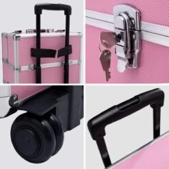 TecTake Cosmetica Koffer Met 3 Etages - Roze - Make-up Koffer -Bekend Cosmetica Winkel 1200x1200 2466