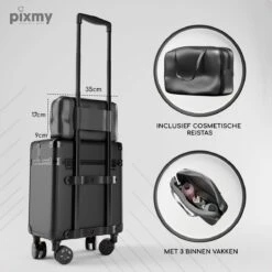 PIXMY® - MT130-S - Make Up Koffer - Cosmetica Koffer - DESIGN -Bekend Cosmetica Winkel 1200x1200 2558