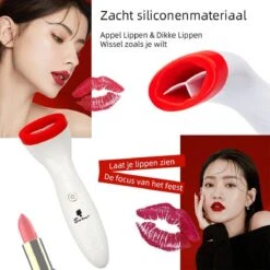 BenjaBeauty Lip Plumper - Lippen - Lipstick - Lippenbalsem - Rood - Wit -Bekend Cosmetica Winkel 1200x1200 321