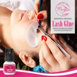 MURLEY'S Wimperlijm- Wimperextensions Lijm - Lash Glue - Zwart - Eenmalig Aanbrengen Voor Wekenlang Plezier - Perfecte Wimpers -Bekend Cosmetica Winkel 1200x1200 382
