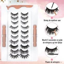 Mina Beauty Magnetische Wimpers – Magnetic Lashes - Wimperset (10 Stuks) Met 2 Magnetische Eyeliners En Een Applicator 18 Mina Beauty Magnetische Wimpers – Magnetic Lashes - Wimperset (10 Stuks) Met 2 Magnetische Eyeliners En Een Applicator -Bekend Cosmetica Winkel 1200x1200 394
