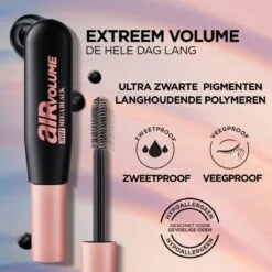L'Oréal Paris Air Volume 30H Mega Black Mascara - 9,4ml -Bekend Cosmetica Winkel 1200x1200 430