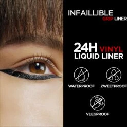 L'Oréal Paris Infailible Gip 24h Vinyl Liquid Liner Zwart - 3ml -Bekend Cosmetica Winkel 1200x1200 646