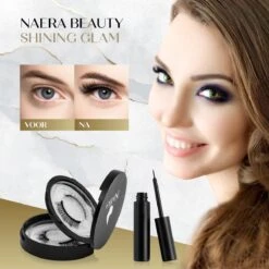 Naera Magnetische Wimpers Set - Inclusief Wimperzetter, Wimperhouder, Wimperschaar En 3 Flesjes Waterproof Eyeliner - 30 Keer Herbruikbaar - 12 Paar -Bekend Cosmetica Winkel 1200x1200 709