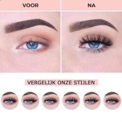 Hoge Korting - VERLUXX© - 'Quality Over Quantity' - 3D Magnetische Wimpers Incl. 1+1 GRATIS Geïoniseerde Waterproof Eyeliner & Pincet, Fake Lashes, Nepwimpers, Magnetic Lashes, Herbruikbare Realistic Wimpers -Bekend Cosmetica Winkel 1200x1200 744