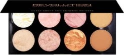 MAKEUP REVOLUTION Ultra Blush Palette Golden Sugar, 13 G -Bekend Cosmetica Winkel 1200x539 1