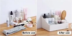 Merkloos Make-Up Organizer - Opbergdoos - Cosmetica - Grijs - Sieraden - Nagelak - Make Up Organizer - Make Up Organizers -Bekend Cosmetica Winkel 1200x604 4