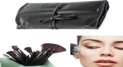 Borvat® | Professionele 24-Delige Make-Up Kwastenset | Cosmetica Visagie Makeup Kwasten Set | Mascara/Oogschaduw/Concealer/Foundation/Blush/Eyeliner/Highlighter/Poederkwast Beauty Brush | Contourkwast Make | Borstels | Penselen | Met Luxe Opberg Etu -Bekend Cosmetica Winkel 1200x660 1