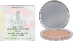 Clinique Stay-Matte Sheer Pressed Powder - 03 Stay Beige - 7,6 G 17 Clinique Stay-Matte Sheer Pressed Powder - 03 Stay Beige - 7,6 G -Bekend Cosmetica Winkel 1200x673 2