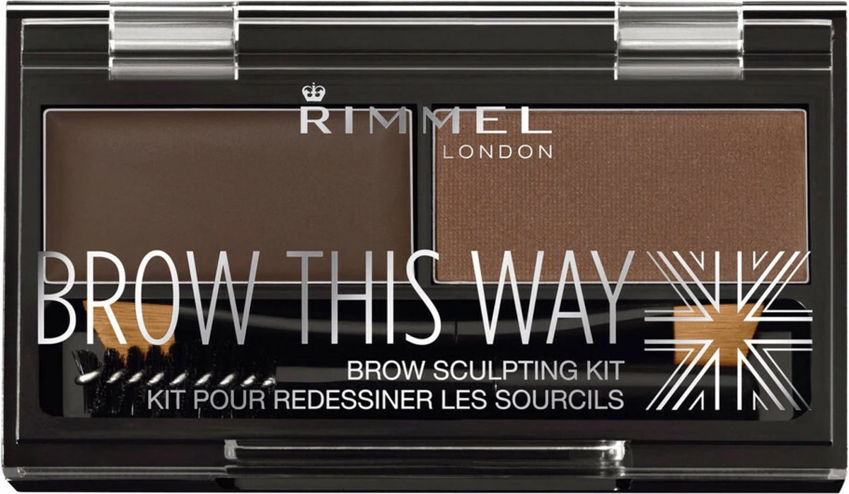 Rimmel London Brow This Way Brow Sculpting Kit - 003 Dark Brown 12 Rimmel London Brow This Way Brow Sculpting Kit - 003 Dark Brown - Afbeelding 10