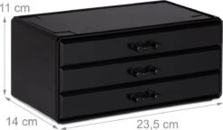 A&K 2in1 Make-up Organizer - 4 Lades Cosmetica Opbergdoos - Kaptafel - Zwart -Bekend Cosmetica Winkel 1200x701 2