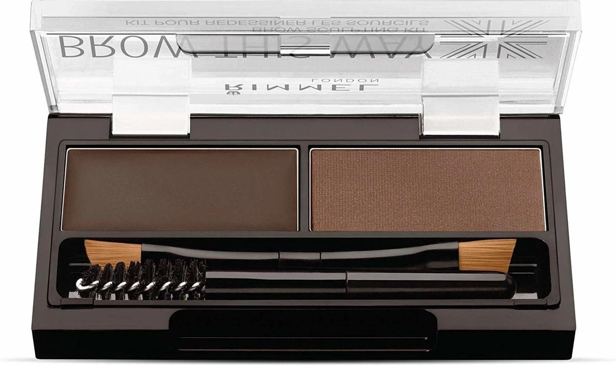 Rimmel London Brow This Way Brow Sculpting Kit - 003 Dark Brown 15 Rimmel London Brow This Way Brow Sculpting Kit - 003 Dark Brown - Afbeelding 13