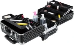 Dreamble Make-up Koffer - Make-up Trolley - Zwart - Rijdbaar - Met Wieltjes - Compact - 8 Vakken - Met Slot - 2 Sleutels -Bekend Cosmetica Winkel 1200x732 2