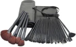 Evvie Professionele Make-up Kwasten In Luxe Etui - Kwastenset - Zwart - 32 Stuks 10 Evvie Professionele Make-up Kwasten In Luxe Etui - Kwastenset - Zwart - 32 Stuks -Bekend Cosmetica Winkel 1200x746