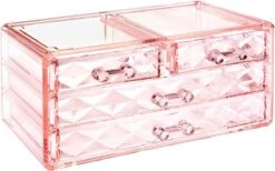 A&K 2in1 Make-up Organizer - 4 Lades Cosmetica Opbergdoos - Kaptafel - Roze 19 A&K 2in1 Make-up Organizer - 4 Lades Cosmetica Opbergdoos - Kaptafel - Roze -Bekend Cosmetica Winkel 1200x747 1