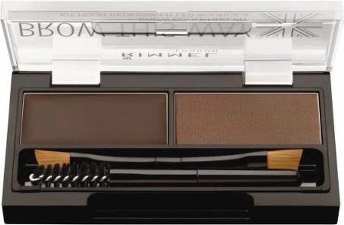 Rimmel London Brow This Way Brow Sculpting Kit - 003 Dark Brown 17 Rimmel London Brow This Way Brow Sculpting Kit - 003 Dark Brown - Afbeelding 15