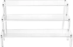 QWORK 3-laags Acryl Displaystandaard, Transparant Acryl Display Riser Plank Voor Figuren, Sieraden, Cupcake, Lippenstift, Nagellak, Kruiden, 30x21x15cm -Bekend Cosmetica Winkel 1200x786 4