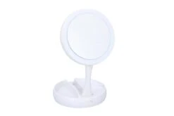 Grundig Opmaakspiegel - LED-verlichting - Opbergruimte Sieraden - Gewone En Vergrotende Spiegel - Wit -Bekend Cosmetica Winkel 1200x800 59