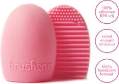 Make Up Kwasten Reiniger - Egg Roze - BrushEgg - Kwastenreiniger -Bekend Cosmetica Winkel 1200x842 3