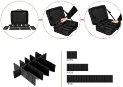 Cosmetica Koffer - Make-up Koffer Met Verstelbare Vakken - Visagie En Nagelstyliste Beauty Koffer - 37x27x13CM -Bekend Cosmetica Winkel 1200x848