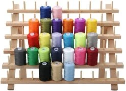 Merkloos Houten Naaigaren Rek - 60 Houders Voor Garen - Voor Naaien & Borduren - Opbergrek Staand - 60 Pinnen - Houder - Organizer - Hout -Bekend Cosmetica Winkel 1200x865 10