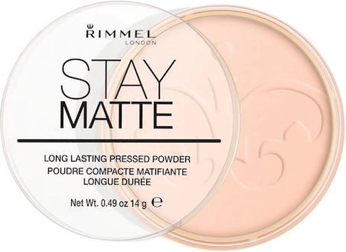 Rimmel London Rimmel - Stay Matte Matte Pressed Powder 14 G 002 Pink Blossom - 12 Rimmel London Rimmel - Stay Matte Matte Pressed Powder 14 G 002 Pink Blossom - - Afbeelding 10