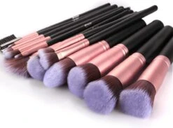 Bestope Make Up Kwasten Set Met Beauty Blenders 16 Delig - Brush Set - Kwasten Reiniger - Rosé Goud -Bekend Cosmetica Winkel 1200x888 2