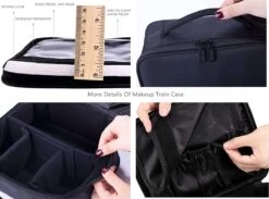 Make-up Koffer - Cosmetica Koffer - Visagie Opbergtas - Beauty Organizer Met Verstelbare Vakken - Roze 8 Make-up Koffer - Cosmetica Koffer - Visagie Opbergtas - Beauty Organizer Met Verstelbare Vakken - Roze -Bekend Cosmetica Winkel 1200x888 3