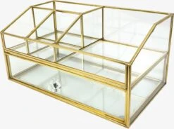 Make Up Organizer Stella | Goud| Cosmetica Organizer|sieraden Organizer | Make Up Organizer | Beautybox | Vitrine Boxje | Glazen Box |Makeup Organizer |Beauty Organizer | Makeupbox |Organizer | Storage Box |Make-uporganizer| Opbergdoos | Sieradendoos -Bekend Cosmetica Winkel 1200x893 2