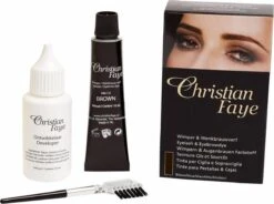 Christian Faye Wenkbrauw- En Wimperverfkit - Donkerbruin -Bekend Cosmetica Winkel 1200x896 1