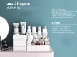 Make-Up Organizer - Cosmetica - Opbergdoos - Wit - Nagellak - Creme - Sieraden - Pennenbakje - Bureau - Organizers - Make Up -Bekend Cosmetica Winkel 1200x901 11