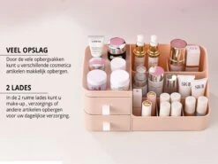 Make-Up Organizer - Cosmetica - Opbergdoos - Roze - Nagellak - Creme - Sieraden - Pennenbakje - Bureau - Organizers - Make Up -Bekend Cosmetica Winkel 1200x901 17