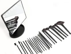 Cosmetica Visagie Make-up Kwasten Set - Professionele 24-Delige | Beauty Brush Kwasten Voor Mascara/Oogschaduw/Concealer/Foundation/Blush/Eyeliner/Highlighter/Poederkwast | Contourkwast Make-up Borstels Penselen -Bekend Cosmetica Winkel 1200x908 1