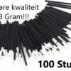 Lipgloss Borsteltjes - Oogschaduw Borsteltjes - Lipbrush - Lipgloss Applicators -Lippenstift & Oogschaduw & Lipgloss Brushes Kwasten - 100 Stuks - Zwart -Bekend Cosmetica Winkel 1200x909