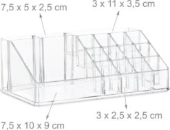 Confibel - Make-up Organizer - Cosmetica Organizer - Verstelbare Lades - Sieraden/Make-up - Cosmetica Opbergdoos - Transparant -Bekend Cosmetica Winkel 1200x918 1