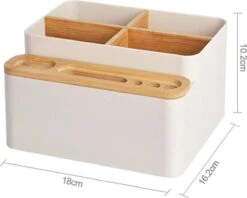 LYVION Make-up En Bureau Organizer - Kunststof En Bamboe -Bekend Cosmetica Winkel 1200x963 6