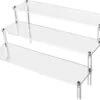 QWORK 3-laags Acryl Displaystandaard, Transparant Acryl Display Riser Plank Voor Figuren, Sieraden, Cupcake, Lippenstift, Nagellak, Kruiden, 30x21x15cm -Bekend Cosmetica Winkel 1200x985 3