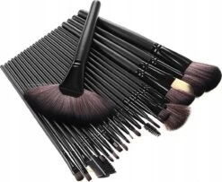 Professionele 24-Delige Make-Up Kwastenset - Cosmetica Visagie Makeup Kwasten Set - Mascara/Oogschaduw/Concealer/Foundation/Blush/Eyeliner/Highlighter/Poederkwast Beauty Brush - Contourkwast Make Up Brushes Borstels Penselen - Met Luxe Opberg Etui -Bekend Cosmetica Winkel 1200x986 1