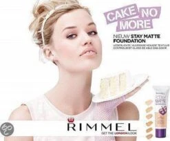 Rimmel London Stay Matte Liquid Foundation - 300 Sand -Bekend Cosmetica Winkel 1200x989 1