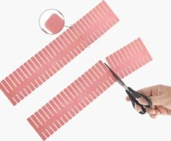 Merkloos Kunststof Ladeverdeler - Lade Organizer - Set Van 4 Stuks - Voor Kleding/Keuken/Bureau/Make-Up - Op Maat Te Knippen - 37x7CM - Wit -Bekend Cosmetica Winkel 1200x992 4