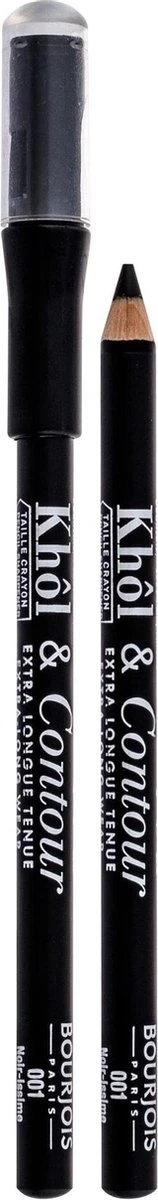 Bourjois Eye Liner Khol Contour Oogpotlood - 001 Black 11 Bourjois Eye Liner Khol Contour Oogpotlood - 001 Black - Afbeelding 9