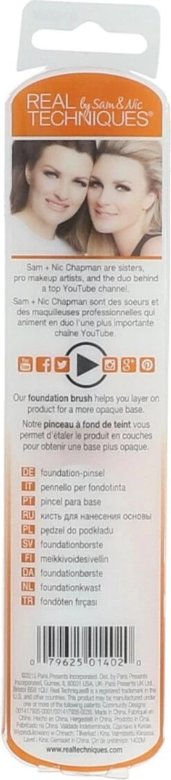 Real Techniques Foundation Brush - Make-up Kwast 27 Real Techniques Foundation Brush - Make-up Kwast -Bekend Cosmetica Winkel 264x1200 6
