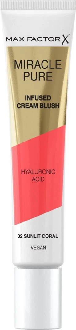 Max Factor Miracle Pure Vegan Blush 002 Sunlit Coral -Bekend Cosmetica Winkel 277x1200 10
