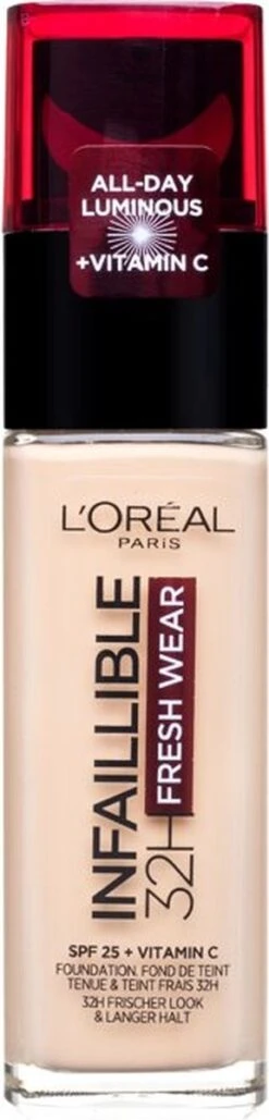 L’Oréal Paris Make-Up Designer Infaillible 24HR Fresh Wear Foundation - 120 Vanille - Langhoudende Foundation Met SPF 25 - 30 Ml 17 L’Oréal Paris Make-Up Designer Infaillible 24HR Fresh Wear Foundation - 120 Vanille - Langhoudende Foundation Met SPF 25 - 30 Ml -Bekend Cosmetica Winkel 288x1200 1