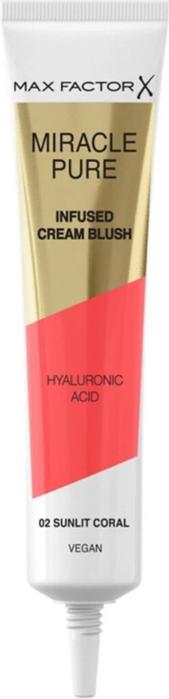 Max Factor Miracle Pure Vegan Blush 002 Sunlit Coral -Bekend Cosmetica Winkel 291x1200 12