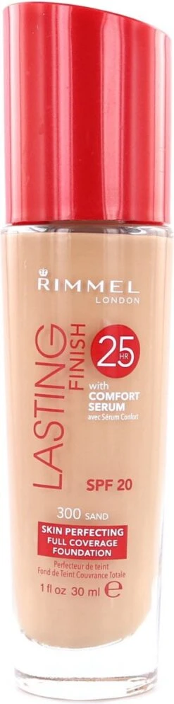 Rimmel London Lasting Finish Foundation - 300 Sand -Bekend Cosmetica Winkel 298x1200 1