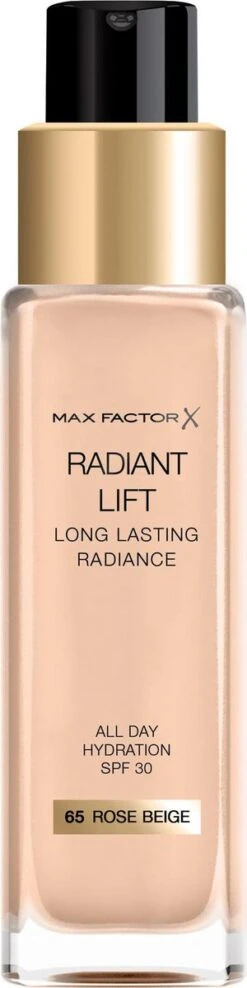 Max Factor Radiant Lift FD - 65 Rose Beige 16 Max Factor Radiant Lift FD - 65 Rose Beige -Bekend Cosmetica Winkel 300x1200 9
