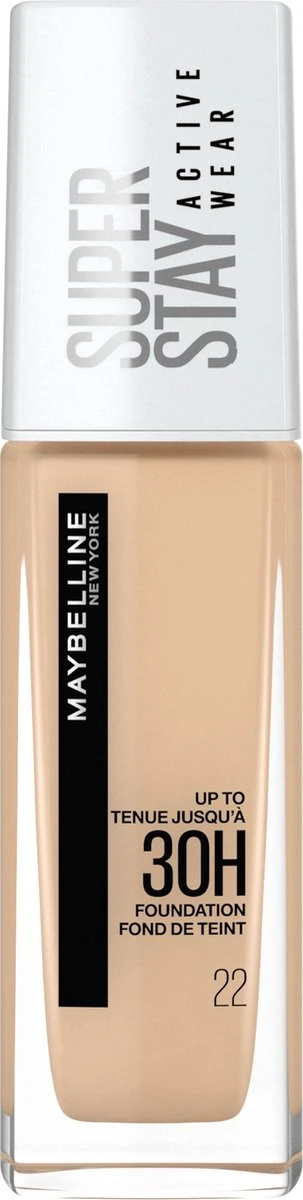 Maybelline New York - SuperStay 30H Active Wear Foundation - 22 Light Bisque - Foundation - 30ml (voorheen Superstay 24H Foundation) 12 Maybelline New York - SuperStay 30H Active Wear Foundation - 22 Light Bisque - Foundation - 30ml (voorheen Superstay 24H Foundation) - Afbeelding 10
