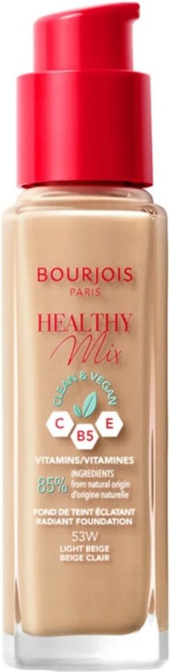 Bourjois Healthy Mix Clean Vegan Foundation 053 Light Beige -Bekend Cosmetica Winkel 305x1200 7